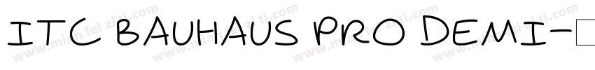 ITC Bauhaus Pro Demi字体转换